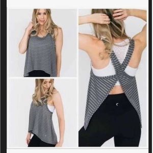 Gray Nimbus Split Back Tank.